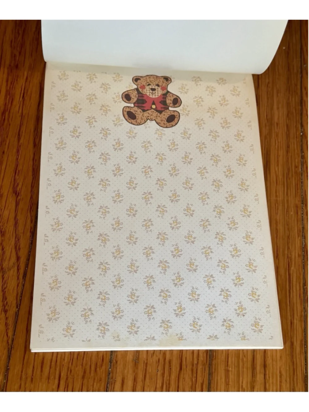 Vintage Country Sampler Montag Bear Stationery Set By Mead